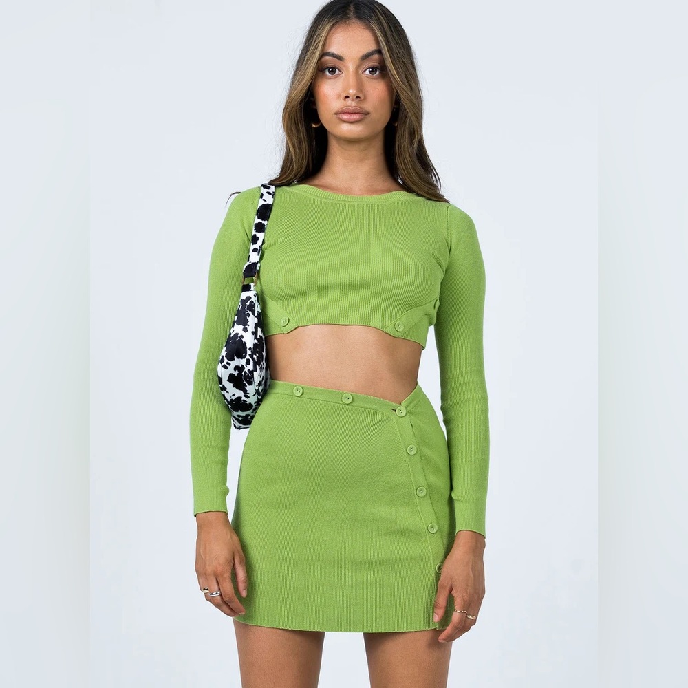 princess polly green skirt set